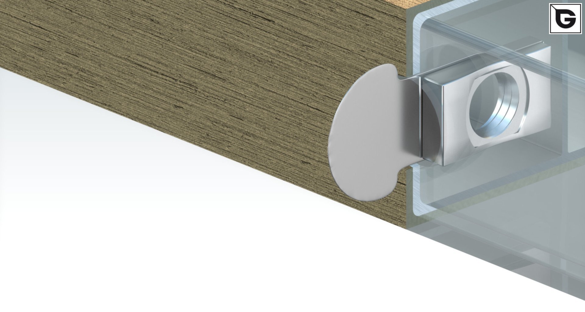 Befestigung mit 
 InPull Nut