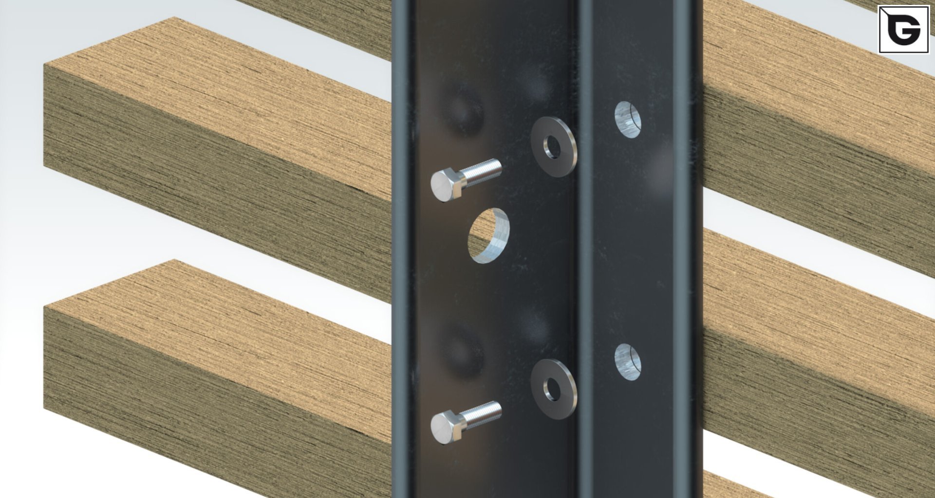 Befestigung mit 
 blind nut