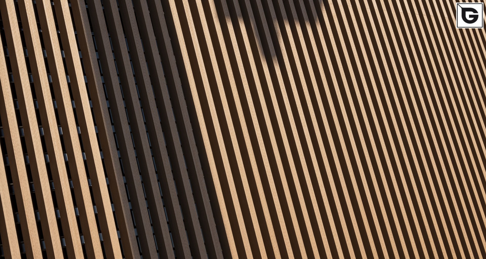 Kaufmännische Gebäude_Offene Fassadenverkleidung - verti._Einkaufszentrum