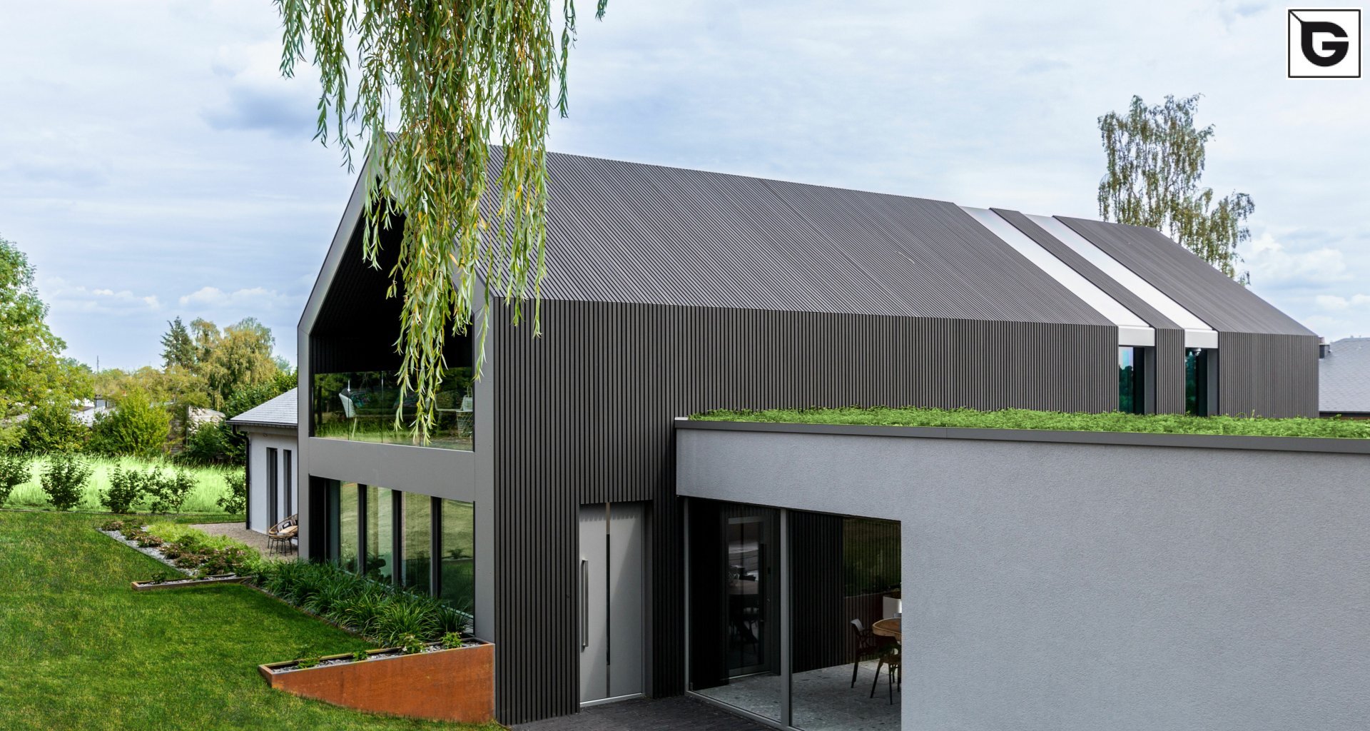 Privathaus_Offene Fassadenverkleidung - verti._Privatresidenz