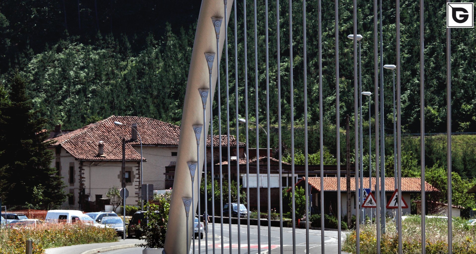 Transport-Einrichtungen_Brücken, Rampen, Gehweg_Brücke